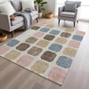 Piper Looms Chantille Geometric ACN1950 Linen Machine Washable Area Rug Lifestyle Image Feature