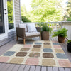 Piper Looms Chantille Geometric ACN1950 Linen Machine Washable Area Rug Outdoor Lifestyle Image Feature