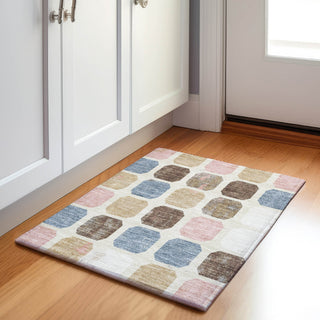 Piper Looms Chantille Geometric ACN1950 Linen Machine Washable Area Rug Scatter Lifestyle Image Feature