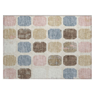 Piper Looms Chantille Geometric ACN1950 Linen Machine Washable Area Rug Scatter Main Image