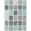 Piper Looms Chantille Geometric ACN1950 Teal Machine Washable Area Rug main image