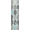Piper Looms Chantille Geometric ACN1950 Teal Machine Washable Area Rug Runner Main Image