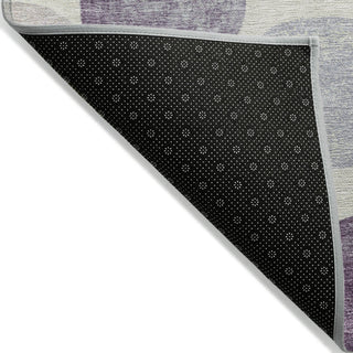 Piper Looms Chantille Geometric ACN1951 Plum Machine Washable Area Rug Backing Image