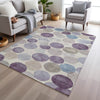 Piper Looms Chantille Geometric ACN1951 Plum Machine Washable Area Rug Lifestyle Image Feature