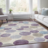 Piper Looms Chantille Geometric ACN1951 Plum Machine Washable Area Rug Lifestyle Image Feature