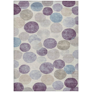 Piper Looms Chantille Geometric ACN1951 Plum Machine Washable Area Rug main image