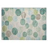 Piper Looms Chantille Geometric ACN1951 Teal Machine Washable Area Rug Scatter Main Image