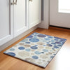 Piper Looms Chantille Geometric ACN1952 Navy Machine Washable Area Rug Scatter Lifestyle Image Feature