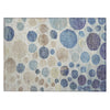 Piper Looms Chantille Geometric ACN1952 Navy Machine Washable Area Rug Scatter Main Image