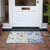 Piper Looms Chantille Geometric ACN1952 Navy Machine Washable Area Rug Scatter Outdoor Lifestyle Image Feature