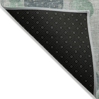 Piper Looms Chantille Geometric ACN1952 Sage Machine Washable Area Rug Backing Image