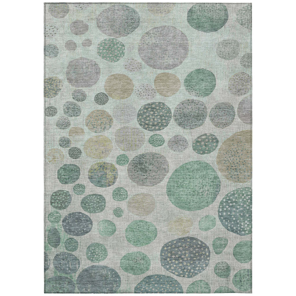 Piper Looms Chantille Geometric ACN1952 Sage Machine Washable Area Rug main image