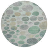 Piper Looms Chantille Geometric ACN1952 Sage Machine Washable Area Rug Round Main Image