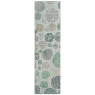 Piper Looms Chantille Geometric ACN1952 Sage Machine Washable Area Rug Runner Main Image