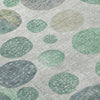 Piper Looms Chantille Geometric ACN1952 Sage Machine Washable Area Rug Swatch Image