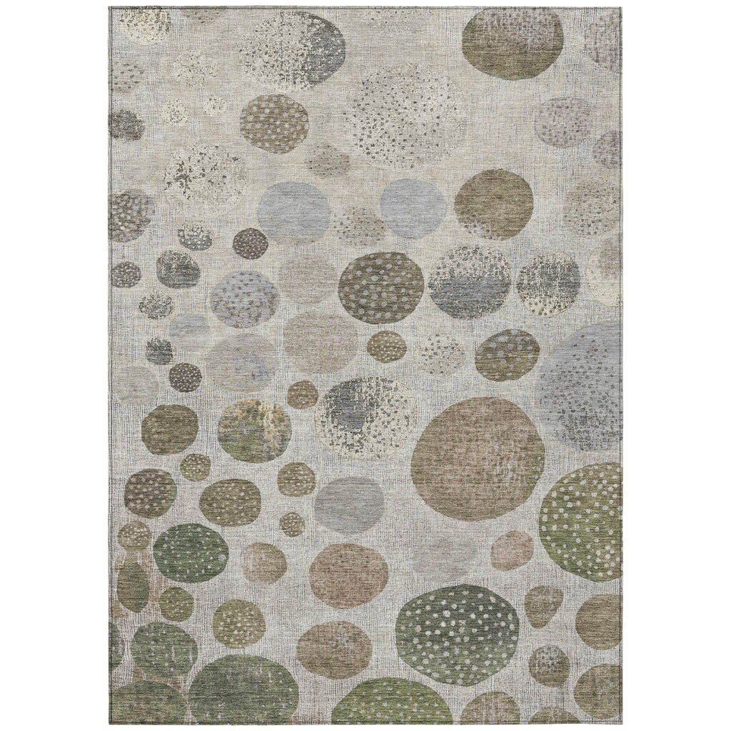 Piper Looms Chantille Geometric ACN1952 Taupe Machine Washable Area Rug main image