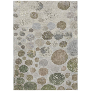 Piper Looms Chantille Geometric ACN1952 Taupe Machine Washable Area Rug main image