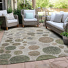 Piper Looms Chantille Geometric ACN1952 Taupe Machine Washable Area Rug Outdoor Lifestyle Image Feature