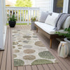 Piper Looms Chantille Geometric ACN1952 Taupe Machine Washable Area Rug Runner Outdoor Lifestyle Image Feature