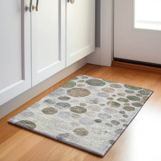 Piper Looms Chantille Geometric ACN1952 Taupe Machine Washable Area Rug Scatter Lifestyle Image Feature