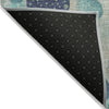 Piper Looms Chantille Geometric ACN1952 Teal Machine Washable Area Rug Backing Image