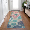 Piper Looms Chantille Geometric ACN1952 Teal Machine Washable Area Rug Runner Lifestyle Image Feature