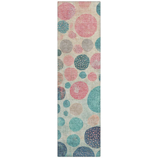 Piper Looms Chantille Geometric ACN1952 Teal Machine Washable Area Rug Runner Main Image