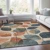 Piper Looms Chantille Floral ACN1953 Beige Machine Washable Area Rug Lifestyle Image Feature