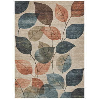 Piper Looms Chantille Floral ACN1953 Beige Machine Washable Area Rug main image