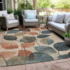 Piper Looms Chantille Floral ACN1953 Beige Machine Washable Area Rug Outdoor Lifestyle Image Feature
