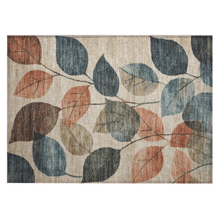 Piper Looms Chantille Floral ACN1953 Beige Machine Washable Area Rug Scatter Main Image