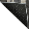 Piper Looms Chantille Stripes ACN1954 Black Machine Washable Area Rug Backing Image