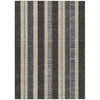 Piper Looms Chantille Stripes ACN1954 Black Machine Washable Area Rug main image