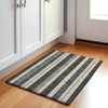 Piper Looms Chantille Stripes ACN1954 Black Machine Washable Area Rug Scatter Lifestyle Image Feature