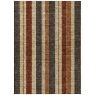Piper Looms Chantille Stripes ACN1954 Chocolate Machine Washable Area Rug main image