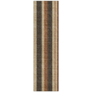 Piper Looms Chantille Stripes ACN1954 Chocolate Machine Washable Area Rug Runner Main Image
