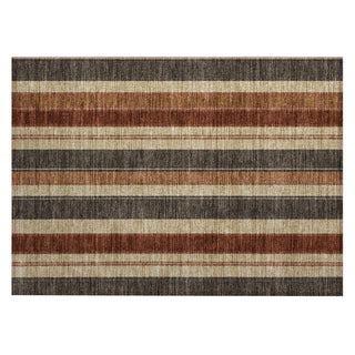 Piper Looms Chantille Stripes ACN1954 Chocolate Machine Washable Area Rug Scatter Main Image