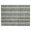 Piper Looms Chantille Stripes ACN1954 Green Machine Washable Area Rug Scatter Main Image