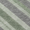 Piper Looms Chantille Stripes ACN1954 Green Machine Washable Area Rug Swatch Image