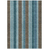 Piper Looms Chantille Stripes ACN1954 Teal Machine Washable Area Rug main image