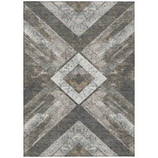 Piper Looms Chantille Geometric ACN1955 Brown Machine Washable Area Rug main image