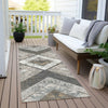 Piper Looms Chantille Geometric ACN1955 Brown Machine Washable Area Rug Runner Outdoor Lifestyle Image Feature