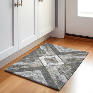 Piper Looms Chantille Geometric ACN1955 Brown Machine Washable Area Rug Scatter Lifestyle Image Feature