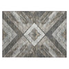 Piper Looms Chantille Geometric ACN1955 Brown Machine Washable Area Rug Scatter Main Image