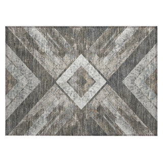 Piper Looms Chantille Geometric ACN1955 Brown Machine Washable Area Rug Scatter Main Image
