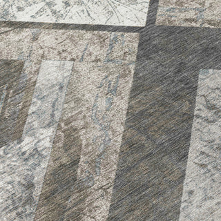 Piper Looms Chantille Geometric ACN1955 Brown Machine Washable Area Rug Swatch Image