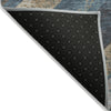 Piper Looms Chantille Geometric ACN1955 Navy Machine Washable Area Rug Backing Image