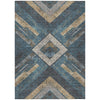 Piper Looms Chantille Geometric ACN1955 Navy Machine Washable Area Rug main image