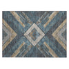Piper Looms Chantille Geometric ACN1955 Navy Machine Washable Area Rug Scatter Main Image