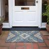 Piper Looms Chantille Geometric ACN1955 Navy Machine Washable Area Rug Scatter Outdoor Lifestyle Image Feature